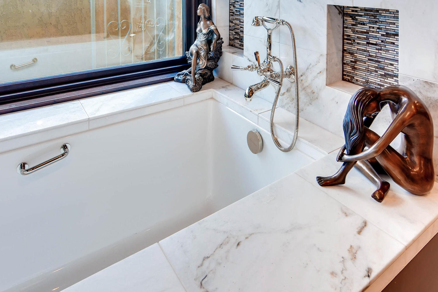 Marble Tub Deck — Artisan Detail — SF Industries Scottsdale AZ