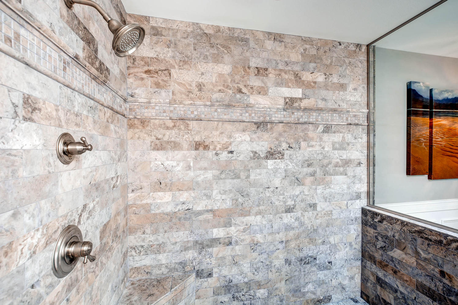 Rustic Bath — Custom Wood Cabinetry — SF Industries Scottsdale AZ